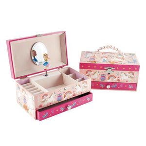 Musical Jewellery Box- Rainbow Woodland