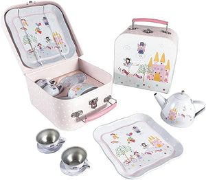 Fairy Unicorn 7 piece Play Tin Tea Set