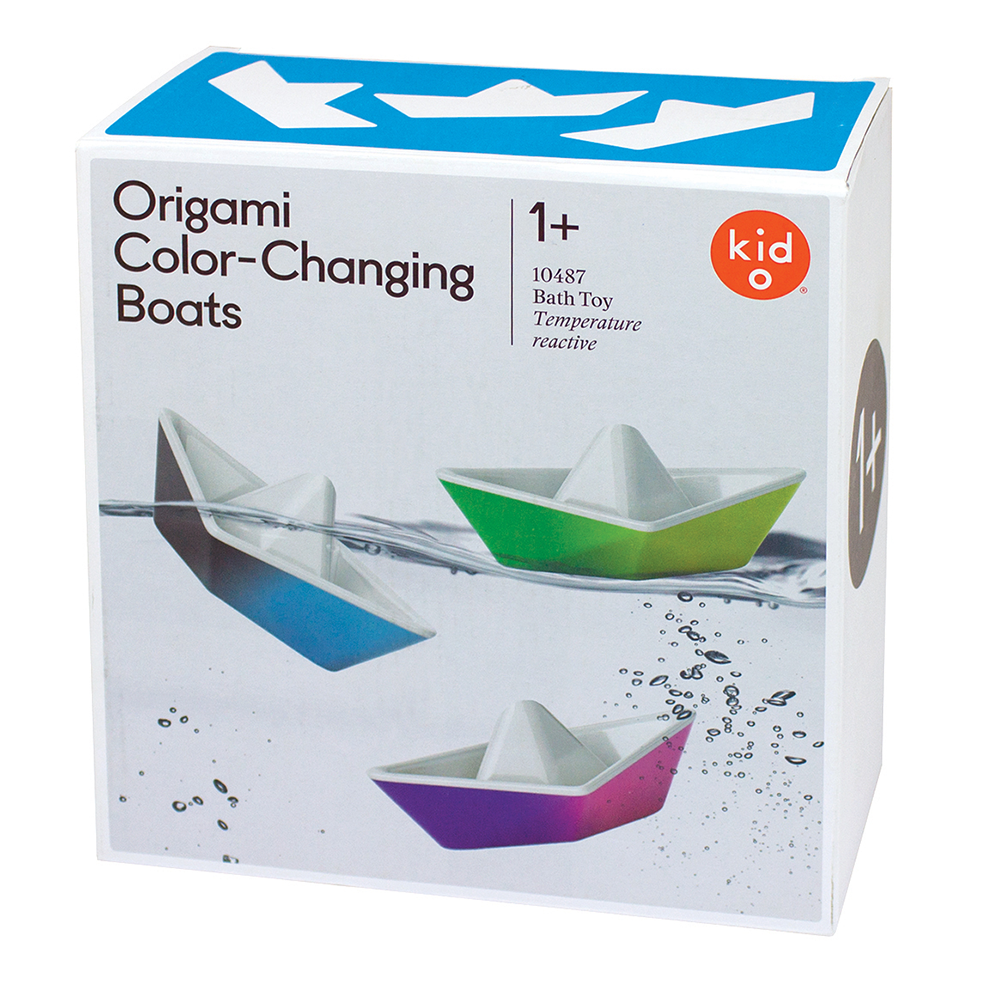 Color Changing Origami Bath Boats